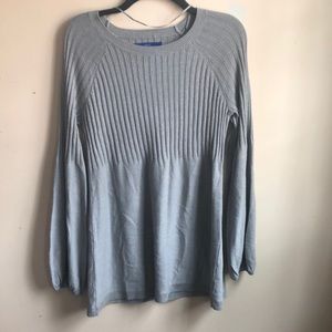 Longline gray sweater - sparkly!